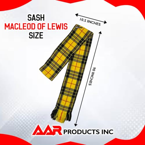 Image of AAR Womens Tartan Clan Sashes Ladies Brooch Scottish Highland - 90 x 10.5 Inches