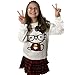 Hello Kitty Big Girls Fleece Sweatshirt and Skirt Plaid White/Red 10-12
