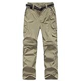 Kids Monolayer Can be Split Super Stretch Quick Drying Outdoor Pants 3301 Khaki X-Large