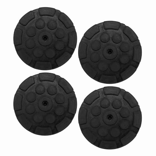 4 Pcs Heavy Duty Round Rubber Arm Jacking Lift Pads for Cars, Auto Jacking Accessories, Rubber Lift Pads for Safe Lifting