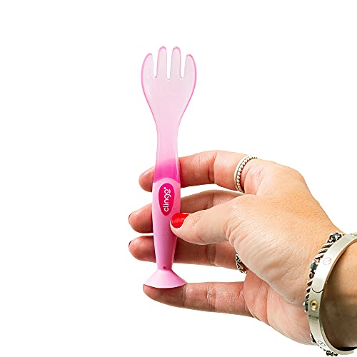 Talheres Com Ventosa - Rosa, Clingo, Rosa