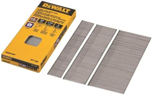 DeWalt DWBN18PP 18 Gauge Brad Nail Project Pack, Sizes 3/4", 1-1/4", and 2"