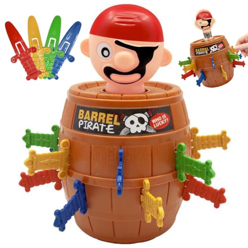 Philoctes Pop Up Spiel,Kinder Aktionsspiel Brettspiel Piratenspiel Pirat Spielzeug,Pirates Eimer Spielzeug,Familie Vorschulkinder Spiel,Gesellschaftsspiele ab 3 Jahre,Geschenke für Kinder