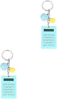 Ciieeo 2Pcs Calculadora De Bolso Calculadora Básica Chaveiros Calculadora Com Chaveiro Mini Calculadora Chaveiros Calculadora Verde Com Fivela De Chave Papelaria Para Pvc