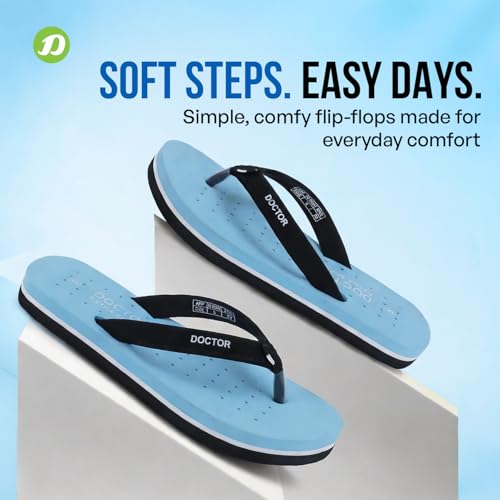 Image of DOCTOR EXTRA SOFT House Slipper for Women's Care Dr Orthopaedic Super Comfort Fitting Flat Cushion Chappal Flip-Flop for Ladies & Girl's