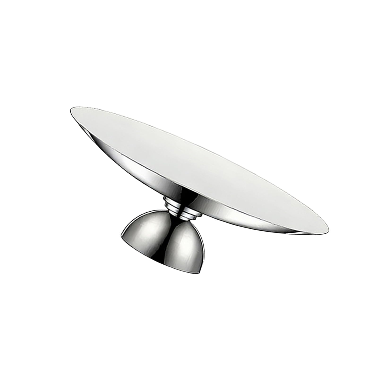 Tabletop Serving Tray of 304 Stainless Steel, Round Pedestal Plate for Fruit, Pastries, and Party Presentation Dessert Plate Platter Pastry Holder Candy Tea Tray Appetizer Display Countertop Serving