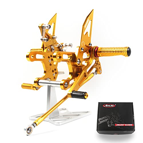 Rearsets réglables pour Ninja ZX10R 2008-2010 commandes reculées moto