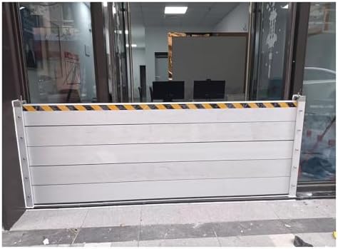 Detachable Aluminum Flood Barrier - Tall Water Stopper Baffle for Home Sliding & Front Doors, 4.1ft Flood Protection Solution (L125cm) - Keep Your Home Safe!