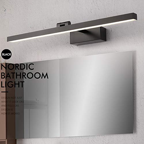 Led applique salle de bain noire 90cm lumière blanc froid - 7