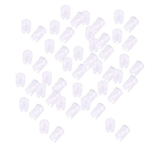 uxcell LEDキャップ 100個 クリア 10x5mm LEDランプホルダーアダプター