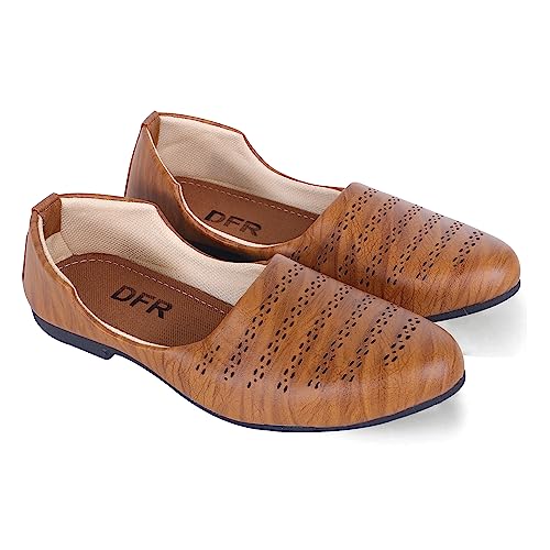 Image of DFR Men's Ethnic Juttis Mojaris & Casual Shoes Loafers