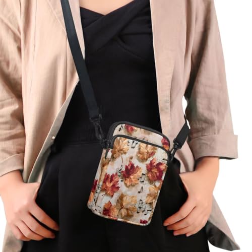 Image of Hawaiian Tribal Small Crossbody Bags for Women Cell Phone Bag Purse, Sea Turtle Zipper Sling Purses Shoulder Bag