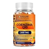 Coenzima Q10 200mg 120 Gummies Gusto Arancia - Formula con Vitamina C - Integratore Q10 Made in Italy