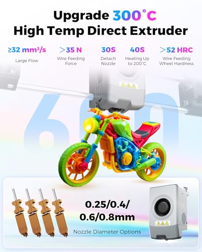 Image of FLASHFORGE AD5X 3D Printer for PLA-CF,PETG-CF, Print Size 220x220x220 mm | Smart Multi-Color with IFS, Max 600mm /s High Speed 4 Colors Printing, CoreXY & Fully Auto Leveling, 300C Direct Extruder