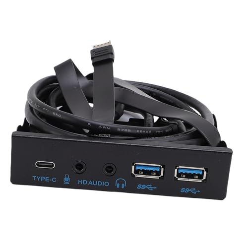 Hub de Panel Frontal USB de 10 Gbps con Conexión de 19 Pines y Doble USB 3.0 Frontal 3