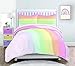 Kids Rule 3 Piece Rainbow Quilt Set, Full, Multicolor
