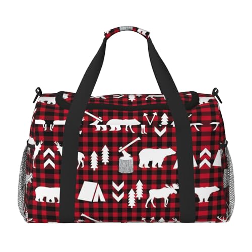 Sac de week-end imprimé de Noël pour femme le cadeau de voyage idéal