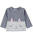 sweatshirt jacke baby aus Jersey TOM TAILOR Mädchen T-Shirts/Tops Sweatshirt mit Katzen-Motiv lunar Rock Melange beige,80