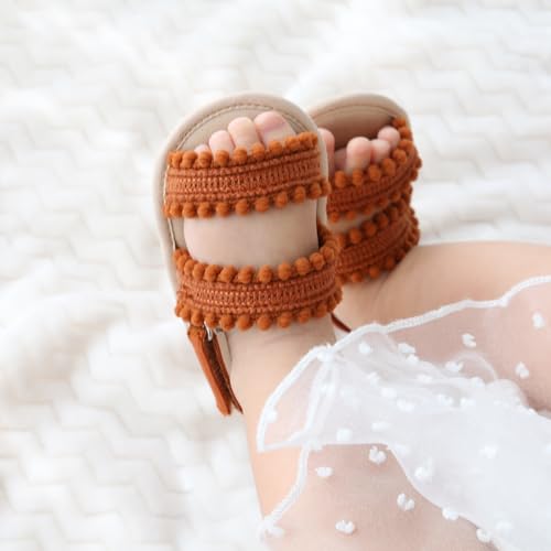 Image of Infant Baby Boys Girls Summer Sandals Party Wedding Dress Flats Shoes Newborn Crib Shoes First Walkers Prewalkers 0-18 Months