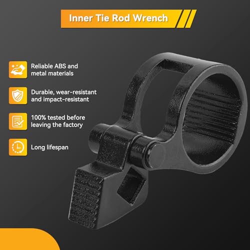 AUTOXBERT Universal Inner Tie Rod Hex Wrench Repair Removal Tool 27-42mm for Car Truck Vehicle Motorcycle, Inner Tie Rod End Remover Tool Compatible with Mercedes Benz, BMW, Toyota, Honda, Ford