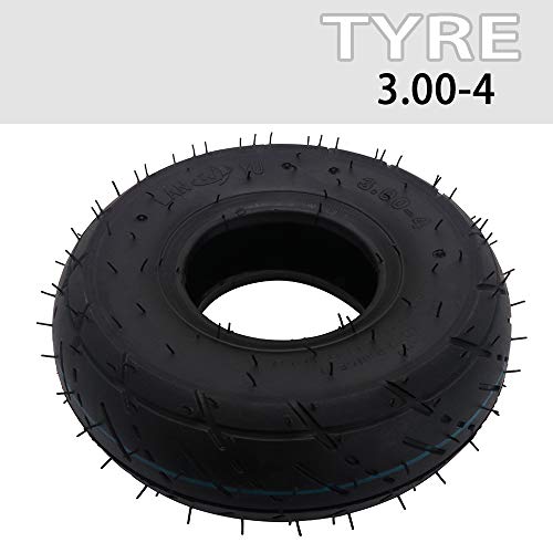 AnXin 3.00-4 schlauchlose Vakuumreifen für Razor E300 Scooter, Pocket Rocket, Motorrad, Utility Dolly, Sackkarre, 3,00 x 4 Reifen