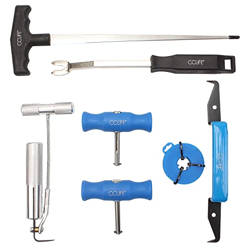 CCLIFE 7tlg Windschutzscheibe Ausbau Werkzeug, Autoglas Einbau Ausbau Reparatur, KFZ Scheibenausbauwerkzeug Set