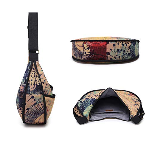 OPQRSTU Womens Hippie Large Sling Shoulder Boho Handbag canvas Crossbody Bags 5