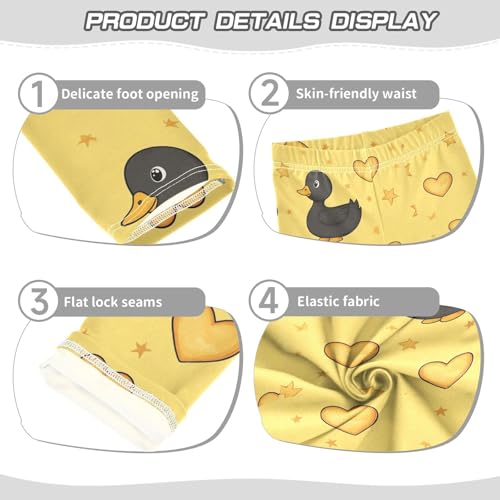 Girls Leggings Duck and Stars Toddler Girls Clothes Leggings for Girls Toddler Girls Leggings 3-4T3
