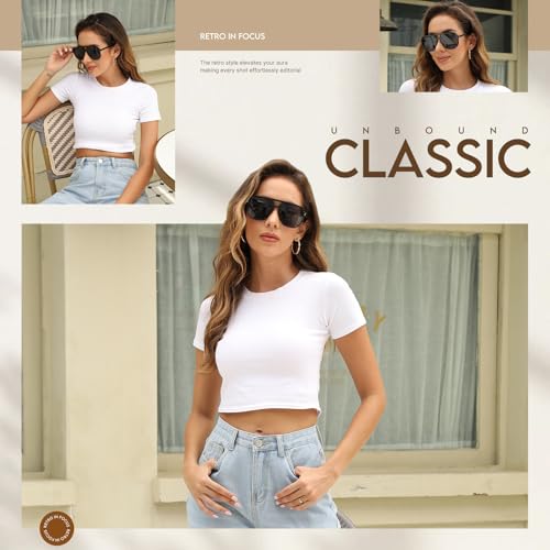 mosanana Oversized Aviator Sunglasses for Women and Men with Polarized Lens MS522433