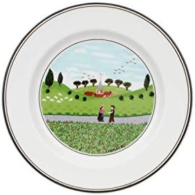 Villeroy & Boch Design Naif Soup Plate Noahs Ark, 21 cm, Premium Porcelain, White/Colourful