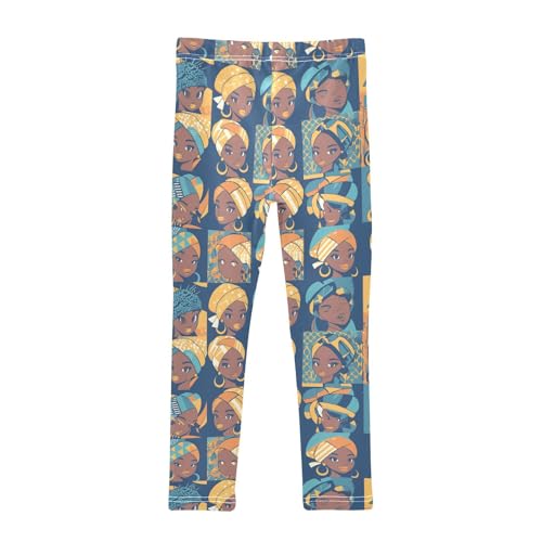 KLL Beautiful African Woman Girls Legging Soft Full Length Athleisure Pants Exercise2