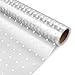 NUOBESTY 1 Rollo de Papel de Celofán Puntos Blancos 2. 5 Mil de Grosor de Embalaje Rollo de Papel de Celofán Película de Papel de Celofán Transparente para Cestas de Regalo de Ramo Artes Y