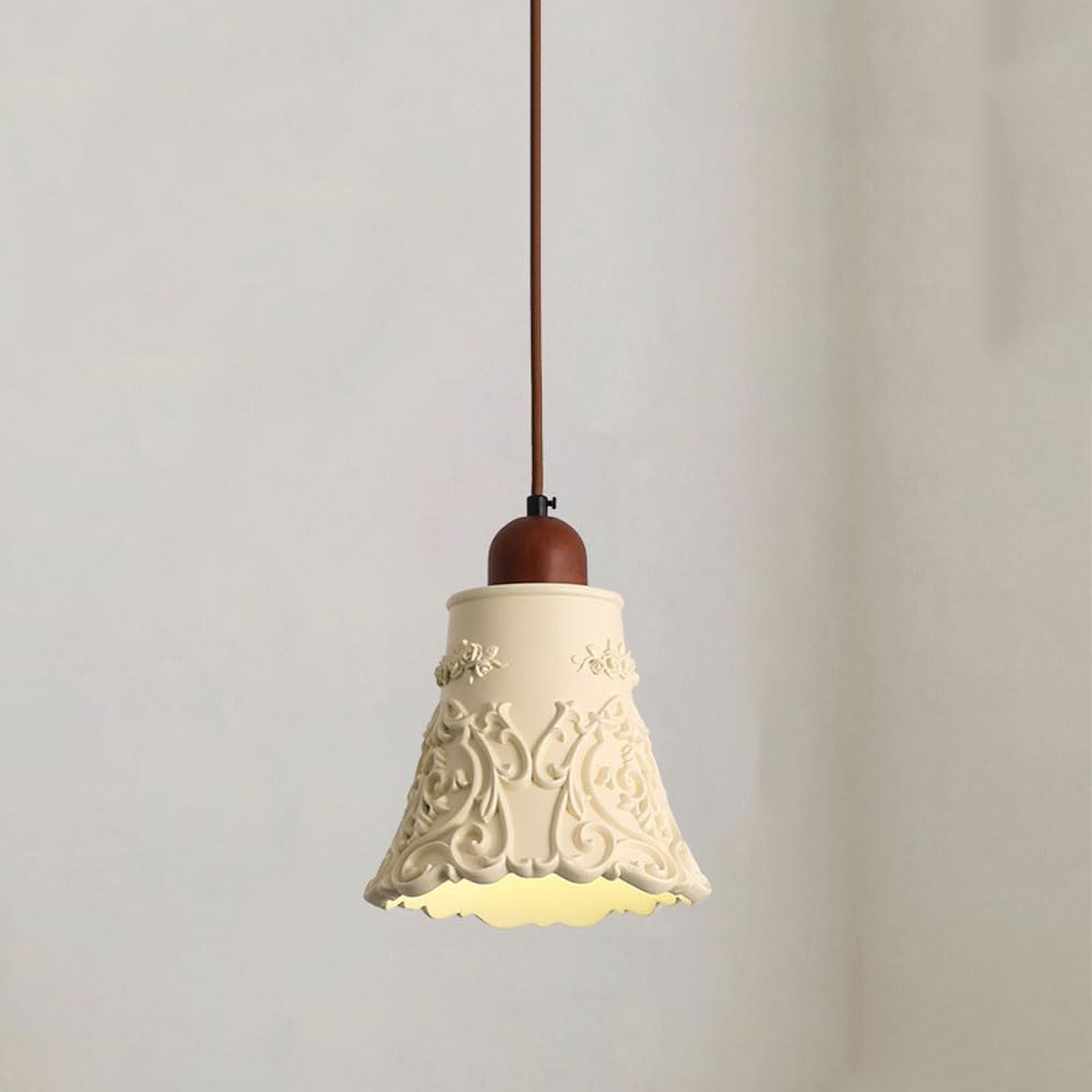 Lámpara colgante de techo con forma de flor para iluminar cocinas y salones acogedores