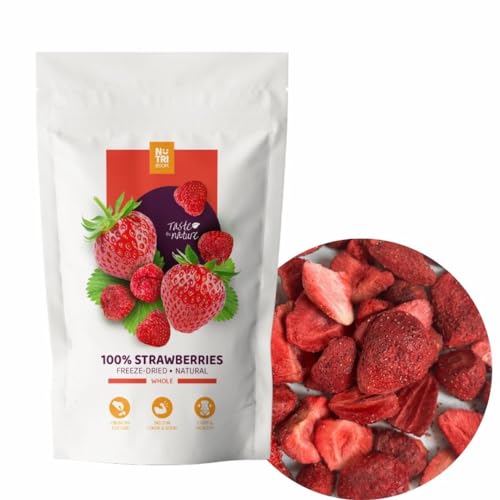 Freeze Dried Strawberries (fresas liofilizadas) - 100% Natural, No Added Sugar, Crunchy and Delicious Healthy Snack (35g, 100g, 300g) (35g pack)