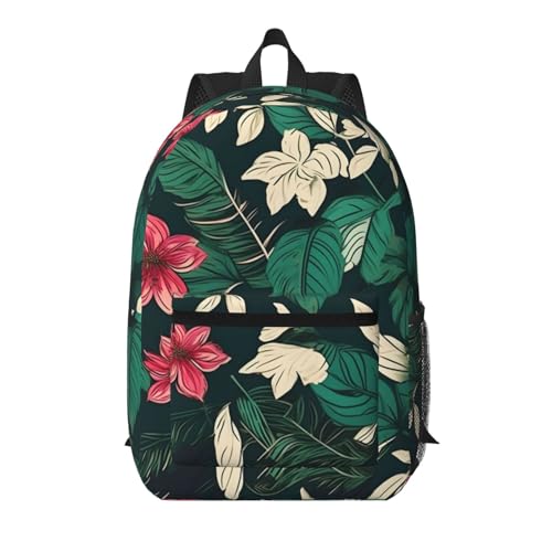 Sac à dos portable 43 cm noir et blanc avec multi-poches pour le quotidien
