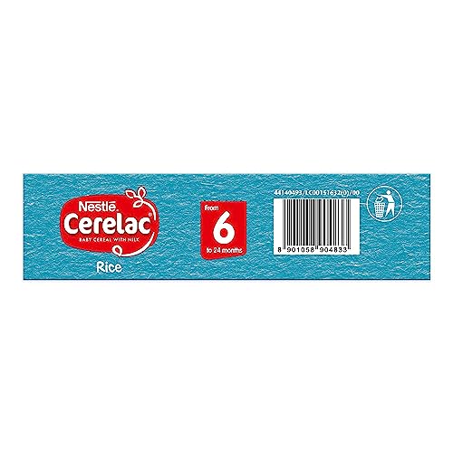 Image of CERELAC Nestle Baby Cereal with Milk, Rice,Stage 1, From 6 to 24 Months, Source of Iron & Protein, 300g (Pack of 2)