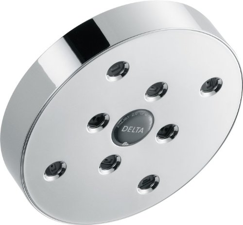 Delta Faucet Single-Spray H2Okinetic Shower Head, Chrome RP70175