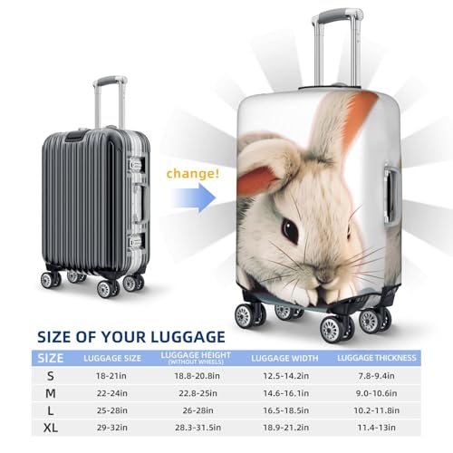 Travel Luggage Cover Suitcase Protector Elastic Washable Cry rabbit Suitcase Cover Anti-scratch Spandex Baggage Covers Fits 18-32 Inch Luggage2
