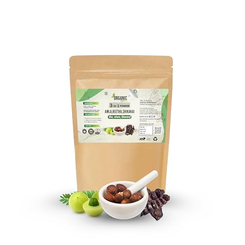 Image of 100% Natural 3 in 1 Amla, Reetha & Shikakai Powder - Herbal Hair Care Blend for Hair Growth, Strength & Shine - Prevents Hair Fall & Dandruff - 150gm