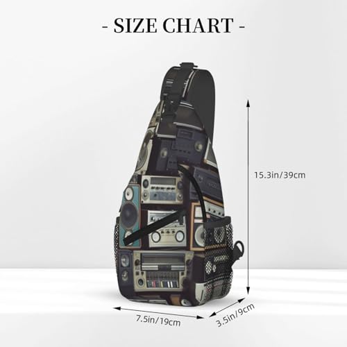 Mochila cruzada de pecho para hombre y mujer, estilo vintage miniatura 3