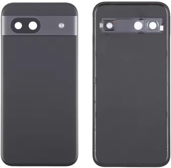 for Google Pixel 8a (G8HHN, GKV4X) – Compatible Replacement Battery Back Cover Rear Housing Case with Camera Lens (White)