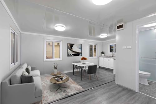 Luxury Mobile Portable Tiny House 2 Bedroom Foldable Cabin Expandable Container House Modular Prefab Tiny Home for Sale Prefabricated Boxable House to Live in for Adults with Kitchen & Bathroom - Image 4