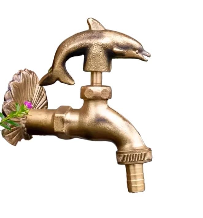 Robinet extérieur décoratif G1/2 en laiton massif antique pour fontaine