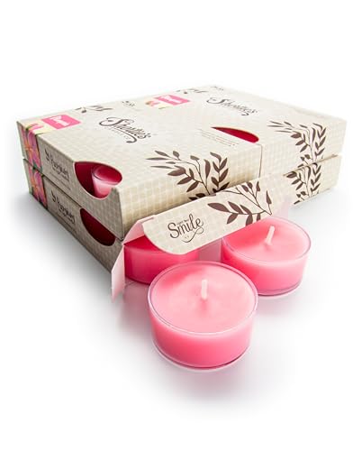 Shortie's Candle Company - Velas de té (4 Unidades), diseño Floral