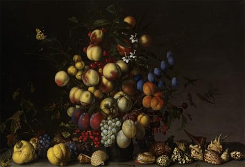 Art Tableau Divers fruits dans un vase pour salon chic - Toile 60x90