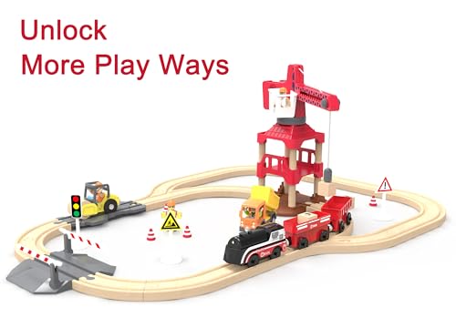 battery operated train for wooden track motorized train for toddlers 3 years old 3pcs trains toy set electric trains compatible with thomas brio chuggington melissa and doug