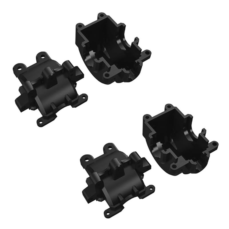 2 Set Differential Gear Box Gearbox Case for SG 1603 SG 1604 SG1603 SG1604 1/16 RC Car Spare Parts Accessories ( Color : Black )