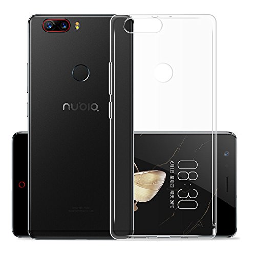 REY Funda Carcasa Gel Transparente para ZTE Nubia Z17, Ultra Fina 0,33mm, Silicona TPU de Alta Resistencia y Flexibilidad