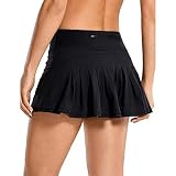 [Dos capas] Nuestra falda pantalón deportiva tiene dos capas, pantalones cortos en la parte interior y una falda exterior, puedes disfrutar de tus deportes sin preocupaciones.