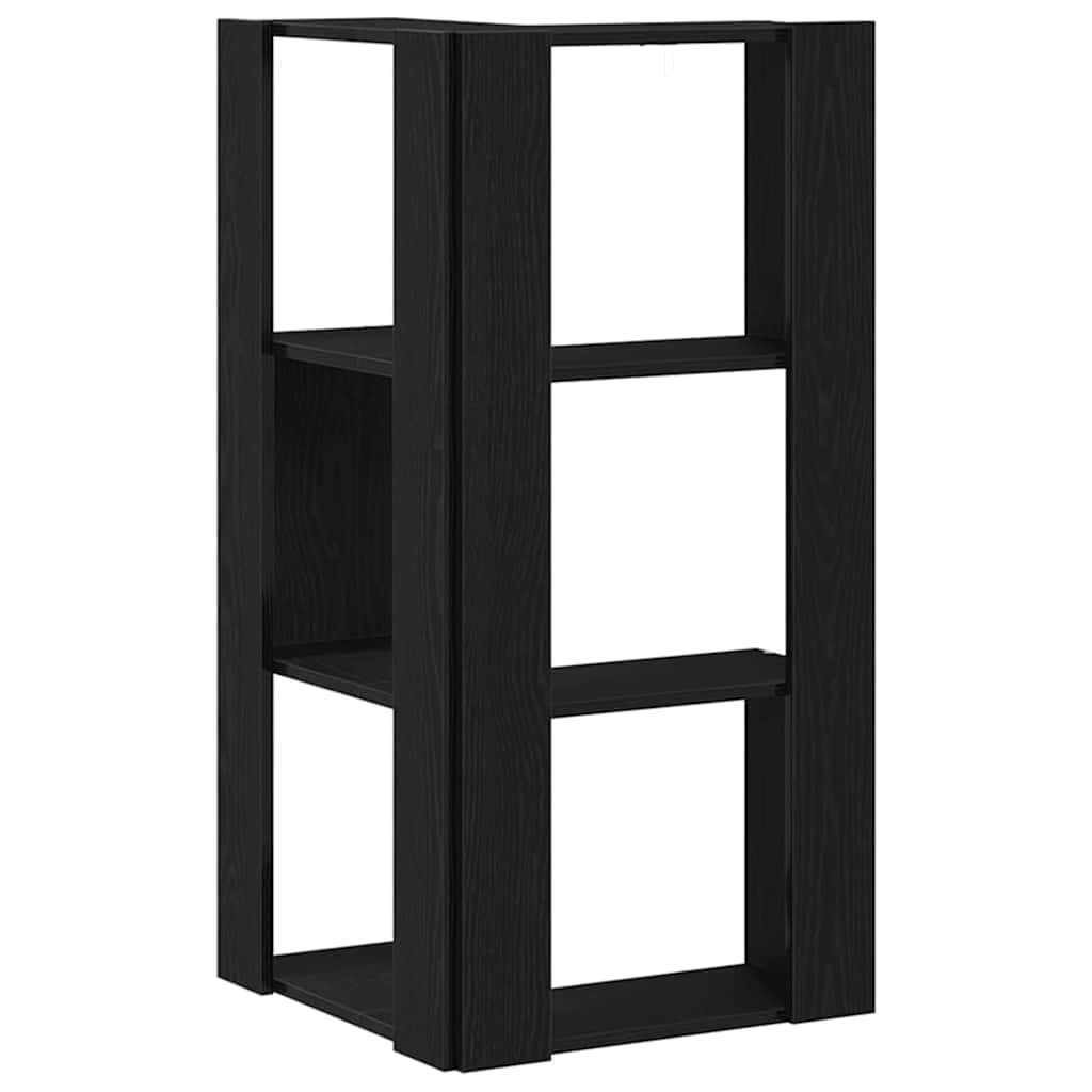 vidaXL Libreria Rovere Nero 50 x 50 x102 cm, Soluzione Moderna di stoccaggio, Ampio Libro, scaffale Funzionale, mensole Decorative per l'arredo di casa